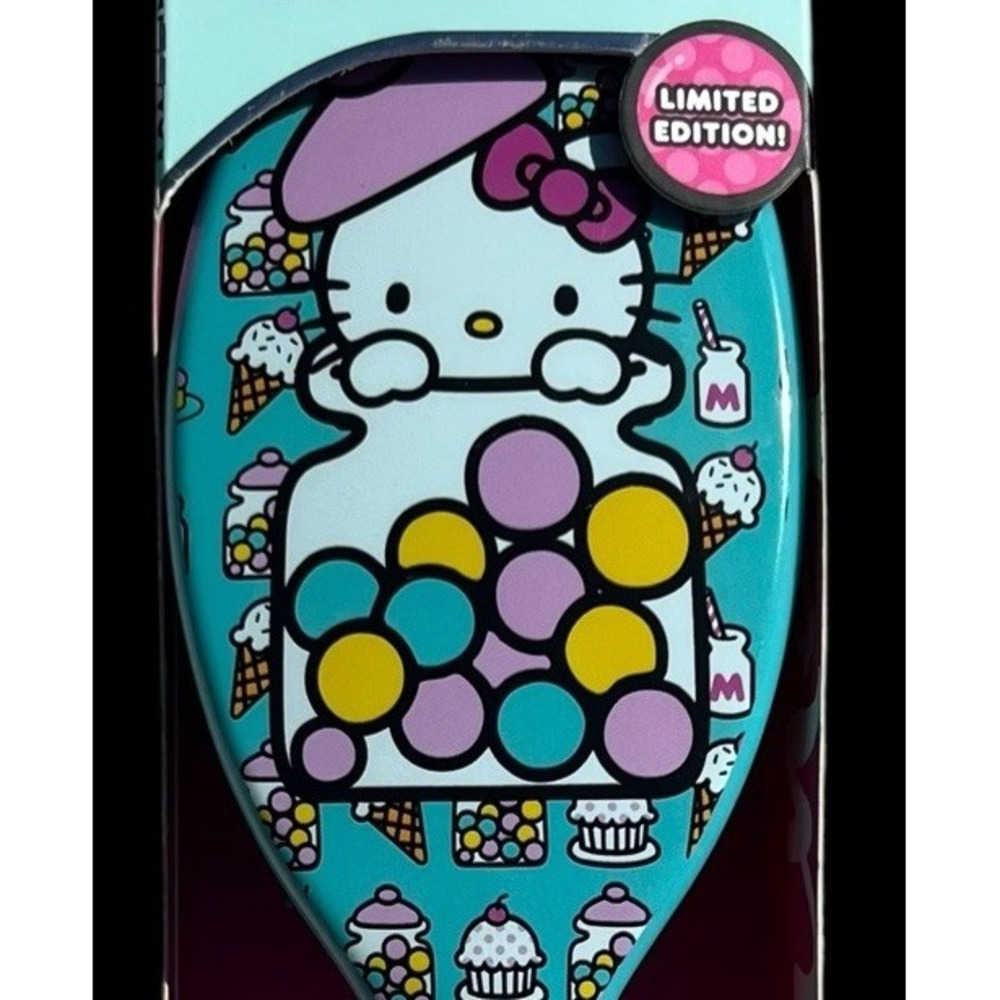 Wet Original Detangler Hair Brush Hello Kitty Limited Edition Bubble Gum Teal